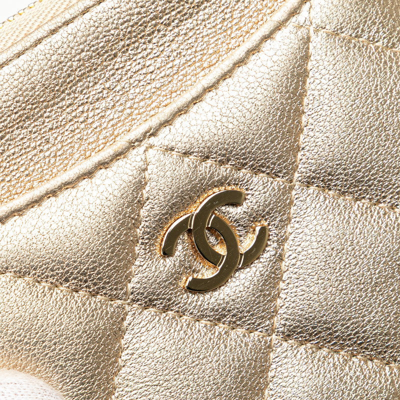 Chanel Coco Mark Matelasse Leather Coin Case