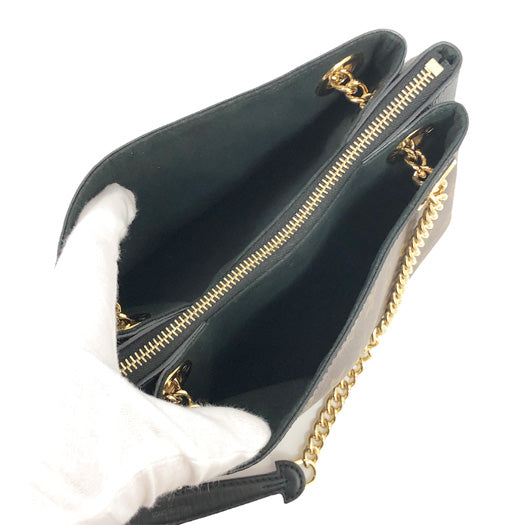 Louis Vuitton Surene BB Monogram Leather Noir Chain Shoulder Bag Black