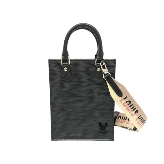 Louis Vuitton Petite Sac Plat Epi Noir Shoulder Bag Black