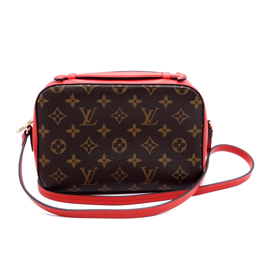 Louis Vuitton Saintonge Monogram Coquelicot Red Shoulder Bag
