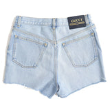 Gucci Pants Main: 100% cotton, some parts: leather Light blue mens 30
