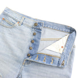 Gucci Pants Main: 100% cotton, some parts: leather Light blue mens 30