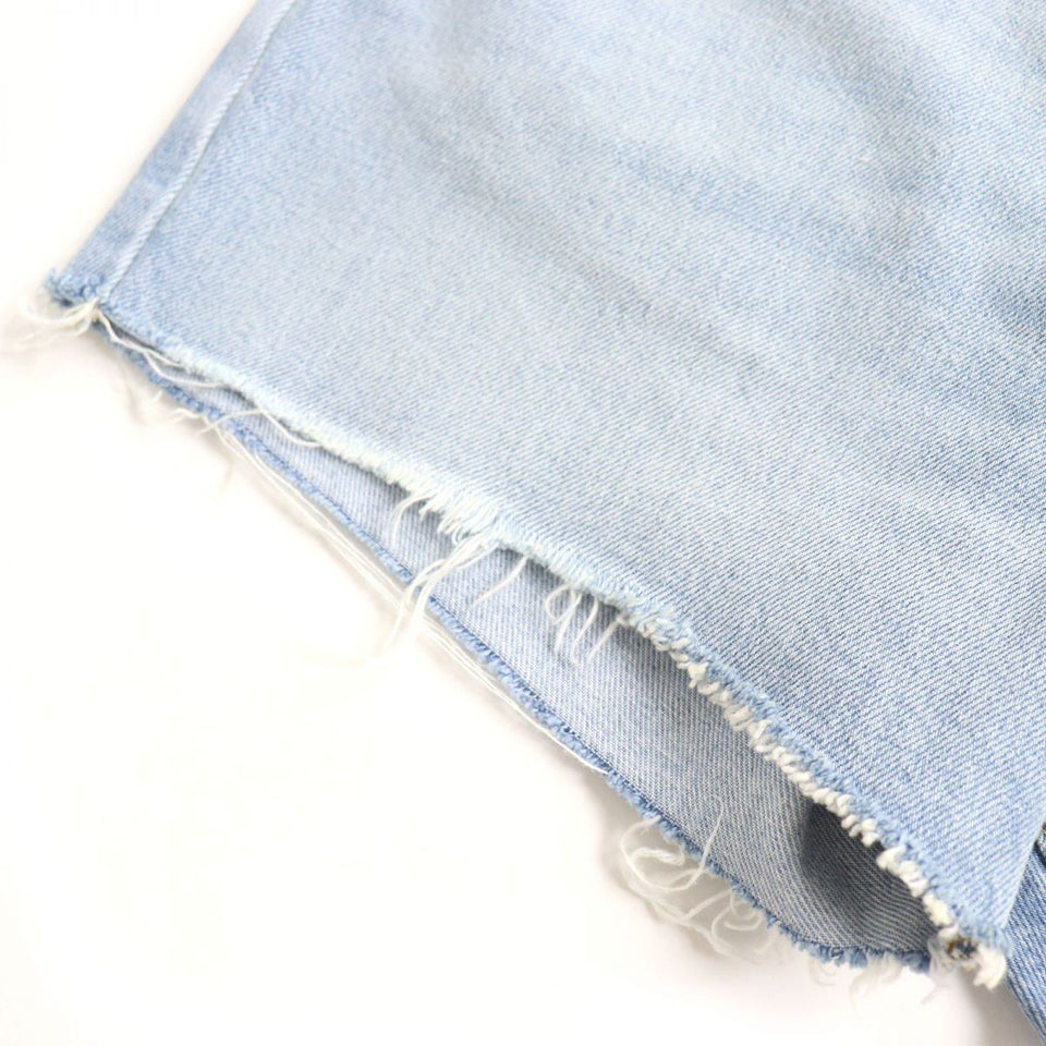 Gucci Pants Main: 100% cotton, some parts: leather Light blue mens 30
