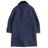 Burberry coat Outer: 100% wool, Part: 100% mouton, Lining: 100% cupra Navy mens 52