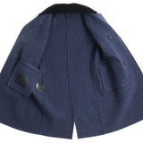 Burberry coat Outer: 100% wool, Part: 100% mouton, Lining: 100% cupra Navy mens 52