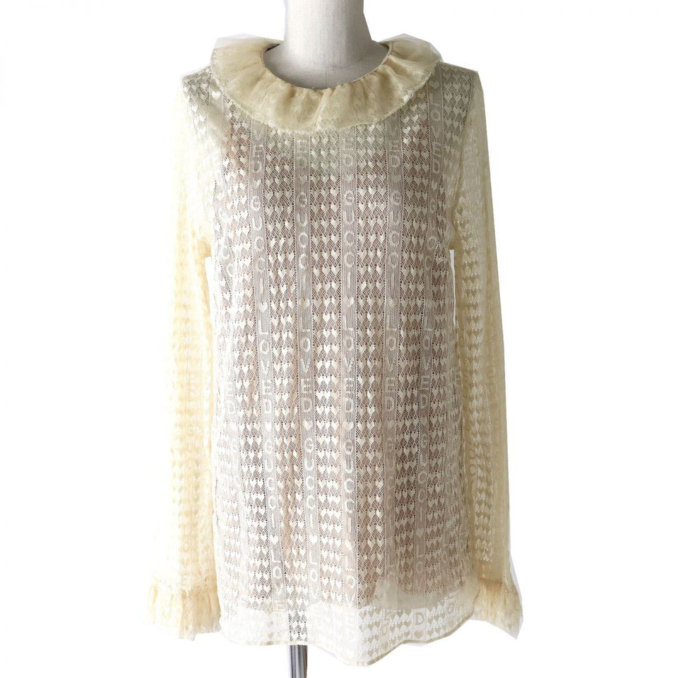 Gucci camisole Main: Cotton, Main: Nylon, Main: 76% acetate, Main: 24% silk light beige Women 44