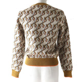 Burberry knit Main: 87% wool, Main: 13% polyester Brown x Beige x Orange type Women XS