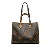 Louis Vuitton Monograms Giant Reverse Handbag PVC/Leather Brown