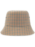 Luxury Burberry Mini Check Bucket Hat Archive Beige