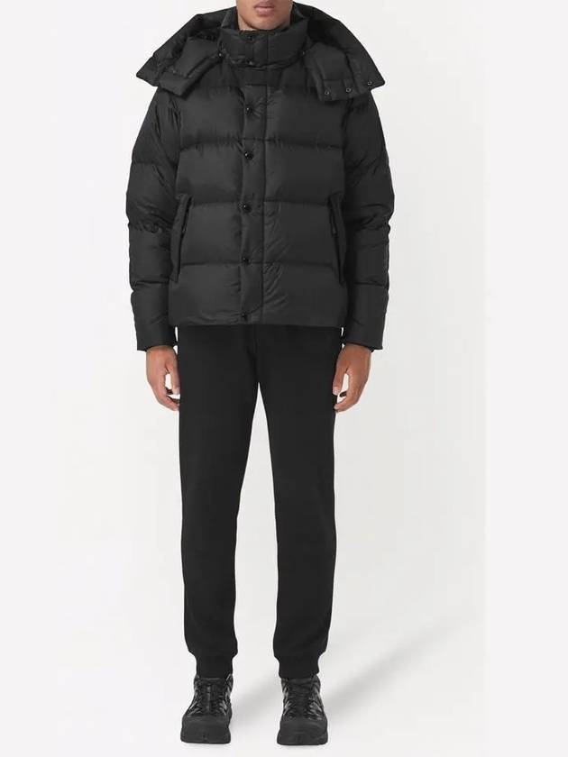 Luxury Burberry Detachable Down Padding Black