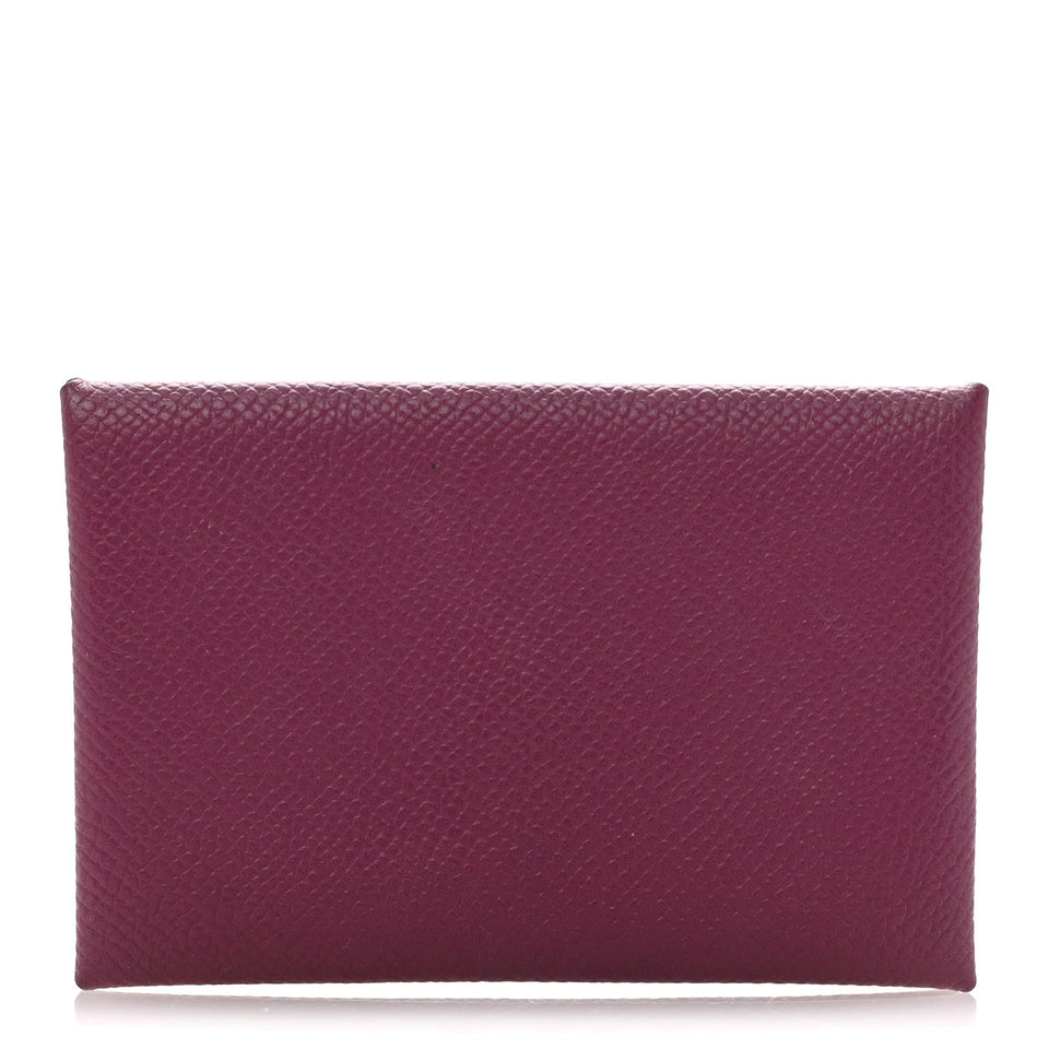 Hermes Epsom Calvi Card Case Tosca