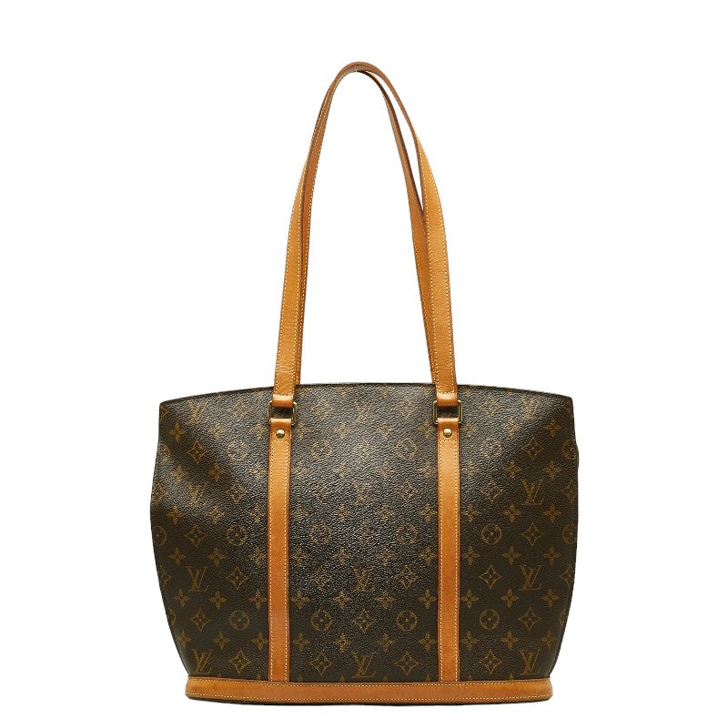 Louis Vuitton Monogram Babylon Tote Bag Brown PVC Leather Louis Vuitton