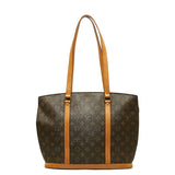 Louis Vuitton Monogram Babylon Tote Bag Brown PVC Leather Louis Vuitton