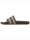 Luxury Burberry Check Print Slide Slippers Brown