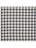 Luxury Burberry Houndstooth Silk Scarf Black