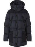 Luxury Burberry Logo Applique Nylon Padding Charcoal Grey