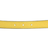 Hermes Swift Epsom 13mm Collier De Chien CDC Belt 75 30 Bleu Glacier Jaune De Naples