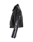 Louis Vuitton Cropped Jacket in Black Leather
