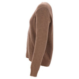 Prada Button-Down V-Neck igan in Brown Cashmere