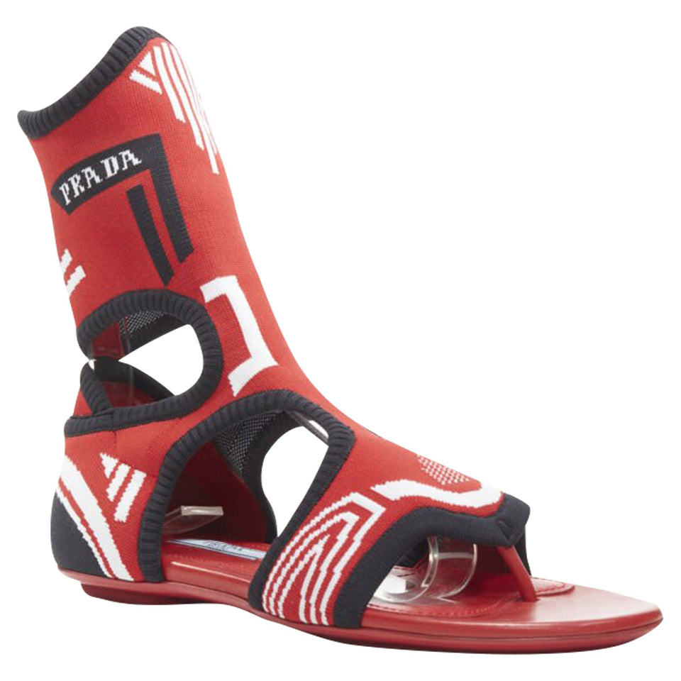 Women's Prada stretch sock sandals