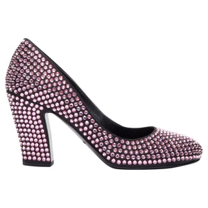 Women's Prada Rosa rhinestone crystal embellished pump