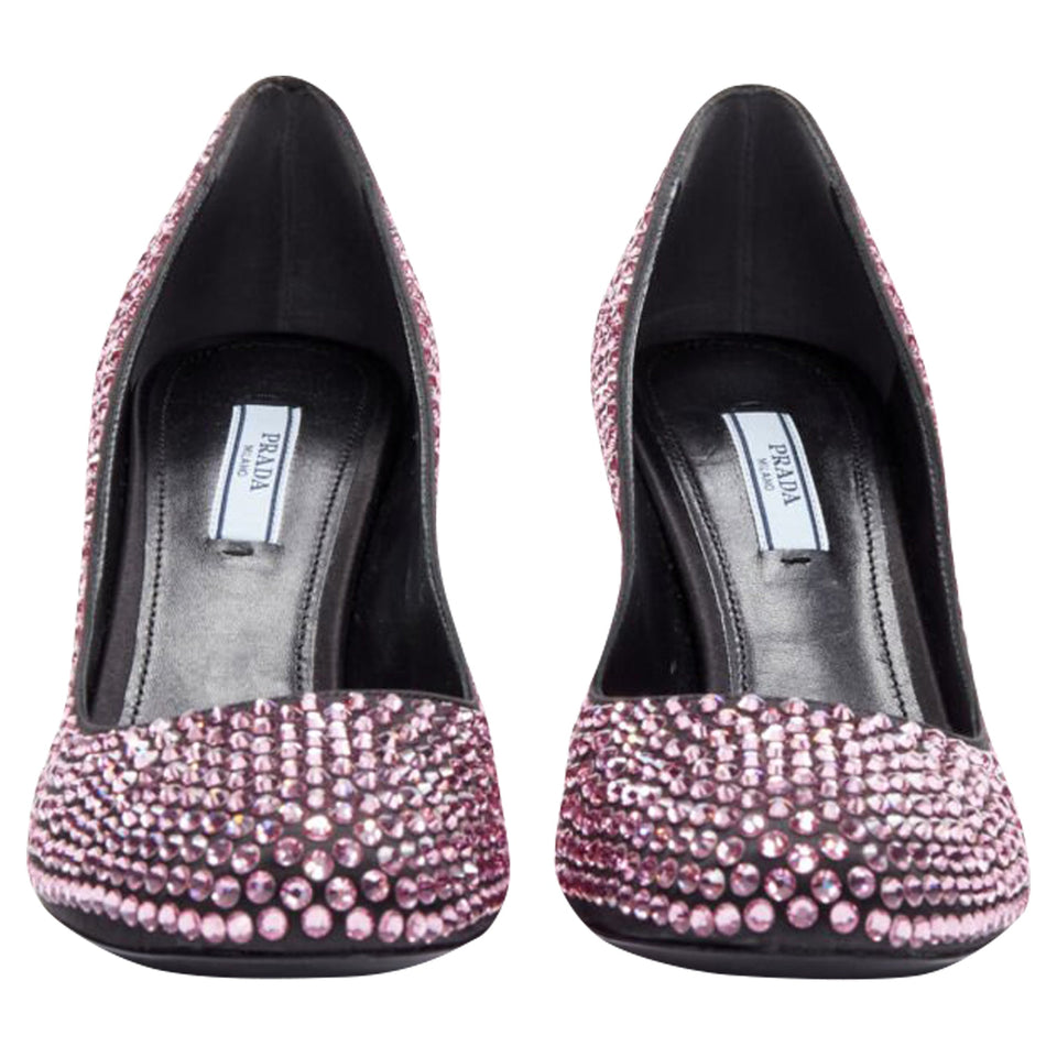 Women's Prada Rosa rhinestone crystal embellished pump