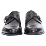 Men's Louis Vuitton District Damier Check Emboss Buckle Monk Shoes