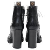 Louis Vuitton Star Trail Laced Zipped Platform Boots in Black Leather