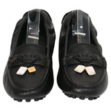 Louis Vuitton Lemon Loafers in Black Leather