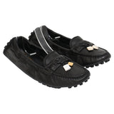 Louis Vuitton Lemon Loafers in Black Leather