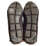 Prada Logo Penny Driver Loafers in Brown Suede