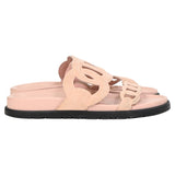 Women's Hermes Extra Sandals in Pink Suede