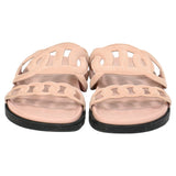 Women's Hermes Extra Sandals in Pink Suede