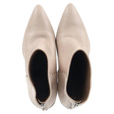 Hermes Proof Ankle Boots in Cream Leather and Suede