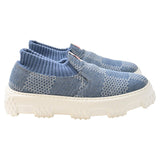Men's Louis Vuitton LV Space Lander Slip On Sneakers in Blue Denim