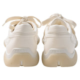 Prada Sneakers in Ivory Nappa Leather