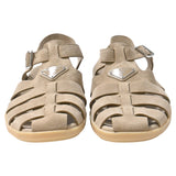 Men's Prada Fisherman Sandals in Beige Suede