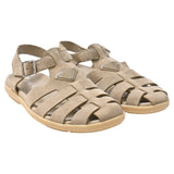 Men's Prada Fisherman Sandals in Beige Suede