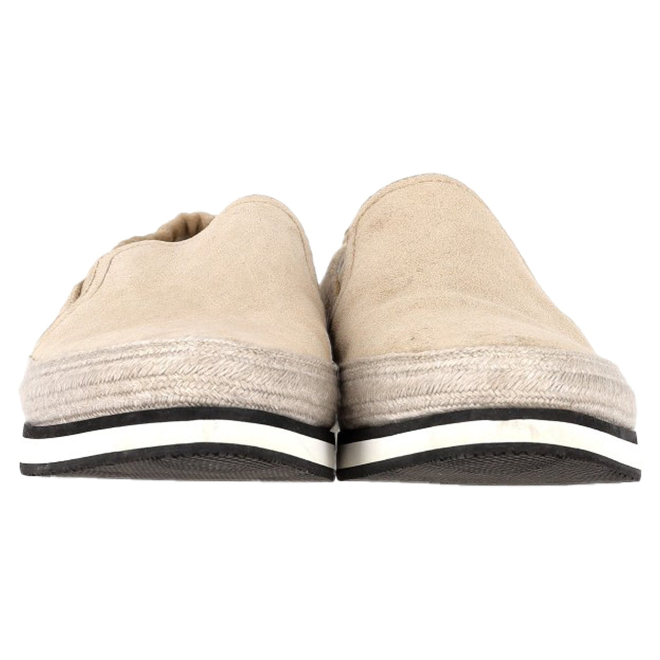 Women's Prada Sport Espadrille Slip On Sneakers in Beige Suede