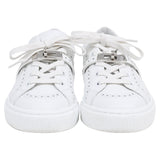 Hermes Day Low Top Sneakers in White Leather