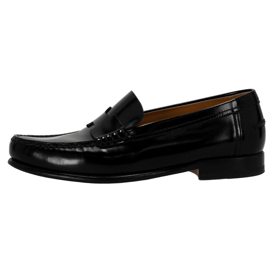 Hermes Kennedy Loafers in Black Leather