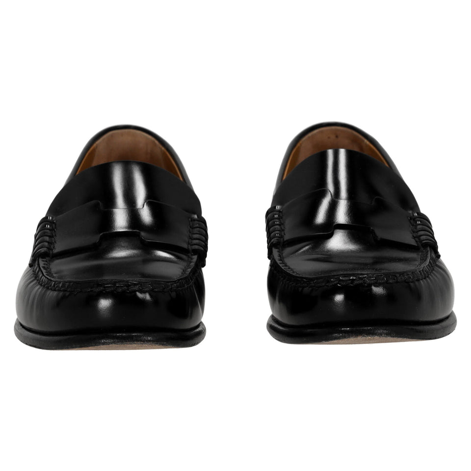 Hermes Kennedy Loafers in Black Leather