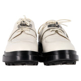 Hermes First Derby Shoes in White Leather