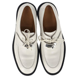 Hermes First Derby Shoes in White Leather