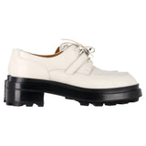 Hermes First Derby Shoes in White Leather
