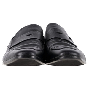 Men's  Prada Penny Loafers in Black Saffiano Leather