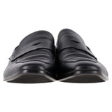 Men's  Prada Penny Loafers in Black Saffiano Leather
