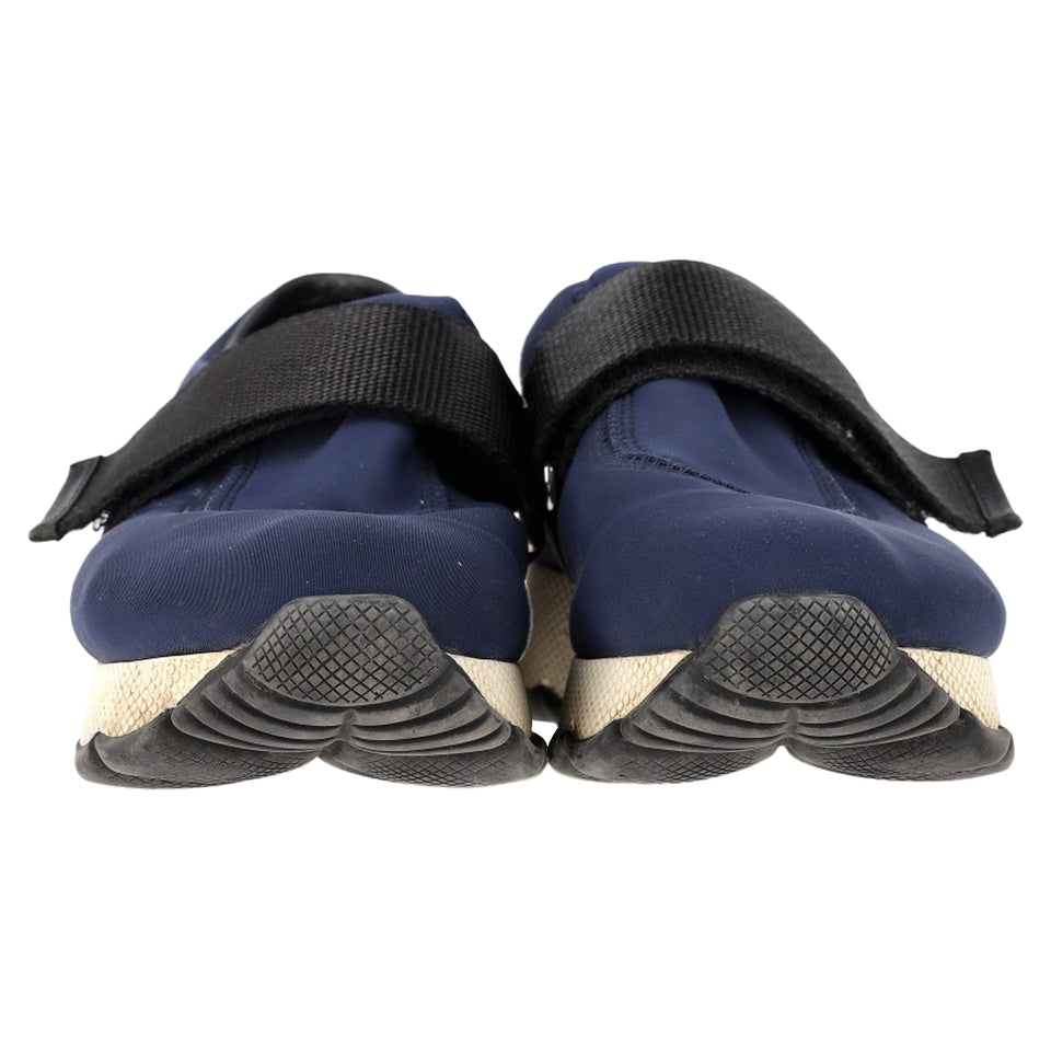Women's Prada Slip On Sneakers in Navy Blue Nylon