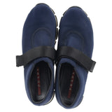 Women's Prada Slip On Sneakers in Navy Blue Nylon