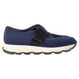 Women's Prada Slip On Sneakers in Navy Blue Nylon